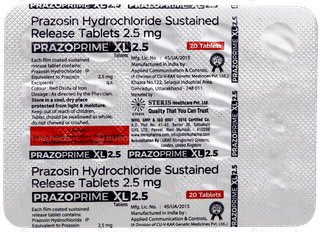 Prazoprime Xl 2.5 Tablet 20